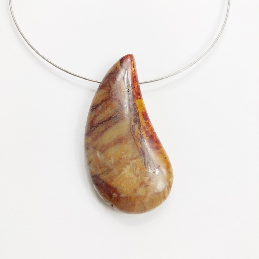 Red Creek Jasper Teardrop Pendant